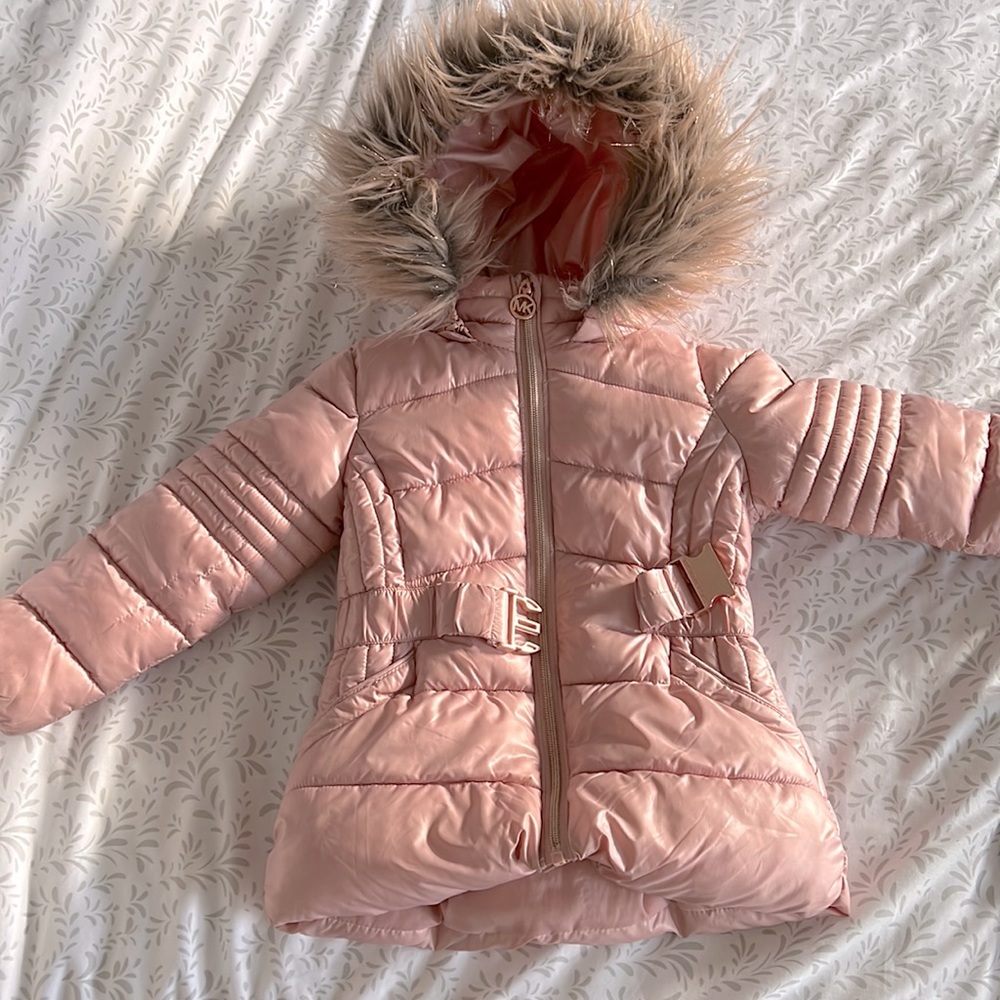 Michael Kors, quilted winter jacket, removable hood